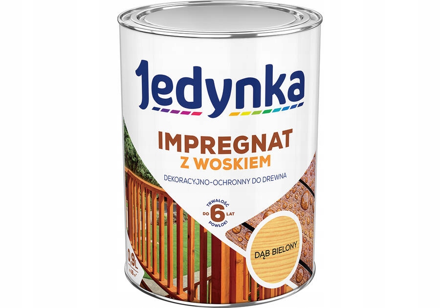 JEDYNKA Impregnat do drewna Dąb Bielony 0,9l