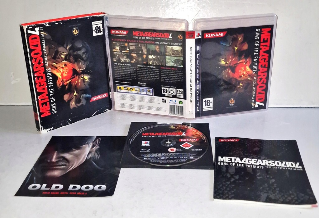 Metal Gear Solid 4 - Guns of the Patriots PS3 3XA PŁYTA BDB