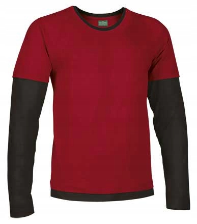 T-shirt koszulka długi rękaw DENVER czerwona/BK M