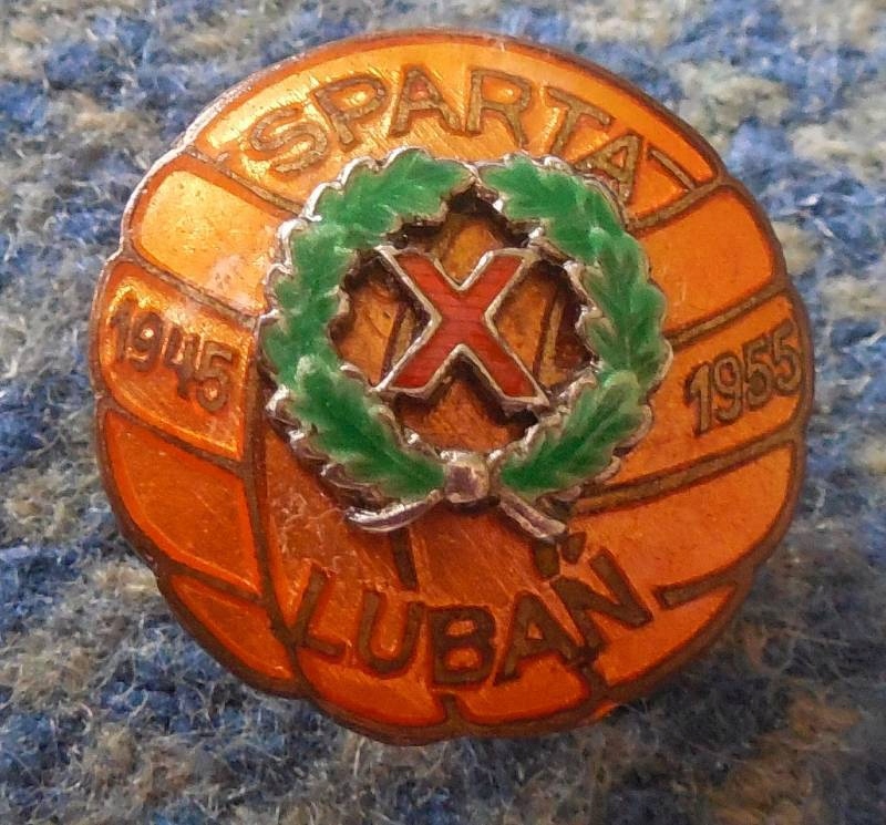 SPARTA LUBAŃ X lat(1945-55 + legitymacja )ORYGINAŁ