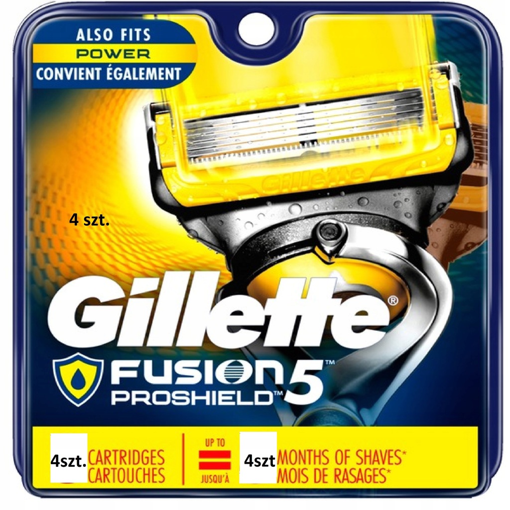 Gillette Fusion ProShield Ostrza do maszynki 4 szt