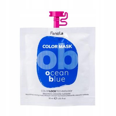 Fanola Color Mask 30 ml dla kobiet Farba do włosów Ocean Blue