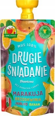 Mus Dawtona Marakuja Brzoskwinia Jabłko Banan 100g