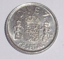 10 peset Juan Carlos Hiszpania moneta 1984 rok