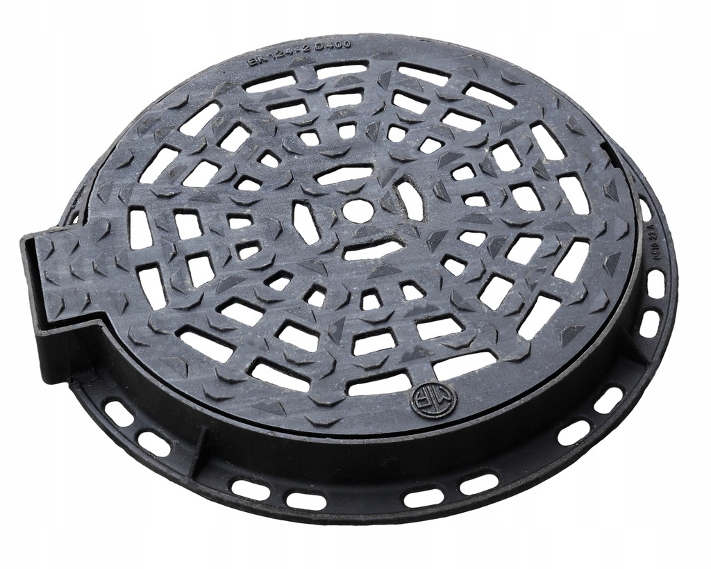 Wpust Właz Ażurowy 60cm DN600 D400 żeliwny zawias studnie Deszczowy Burzowy