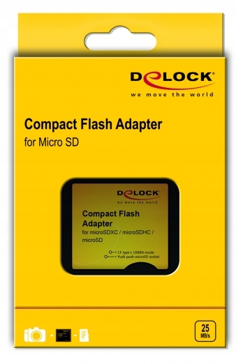 Delock 61795 Compact Flash Adapter dla MicroSD