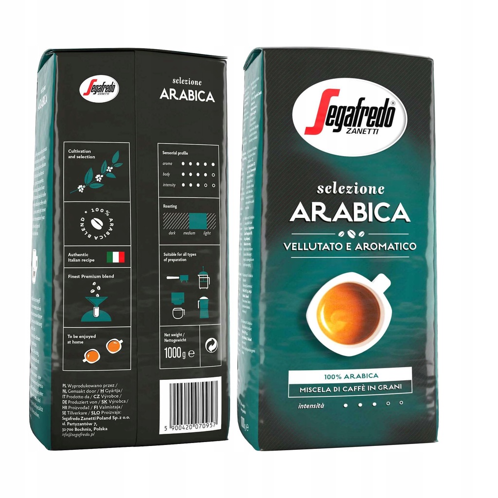 Kawa ziarnista Segafredo Selezione Arabica 1000g