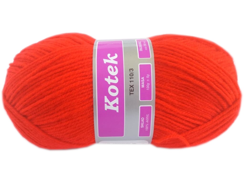 Włóczka KOTEK - Arelan - 4-2202 - Czerwony