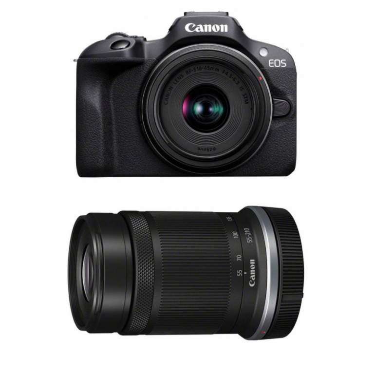 Aparat CANON EOS R100 + RFS 18-45mm + RFS 55-210mm