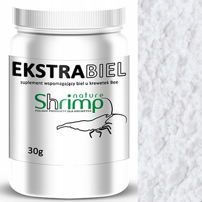 Shrimp Nature Ekstra Biel 30g Wybarwia na biało