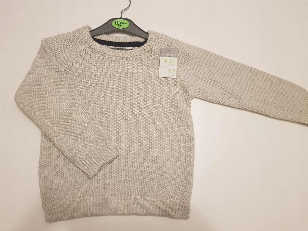 Primark wełniany sweterek sweter 18-24m/92 cm