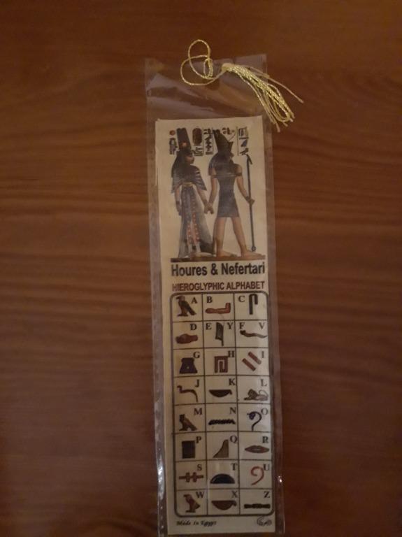 Zakładka do książki z papirusu "Egipt po polsku"