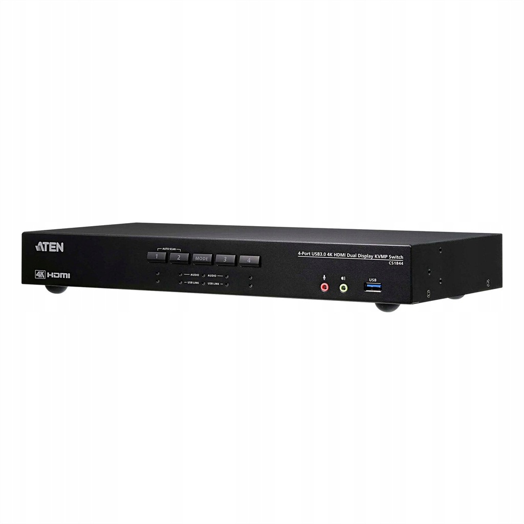ATEN CS1844 4-Portowy KVM Switch Audio USB 3.0 Hub
