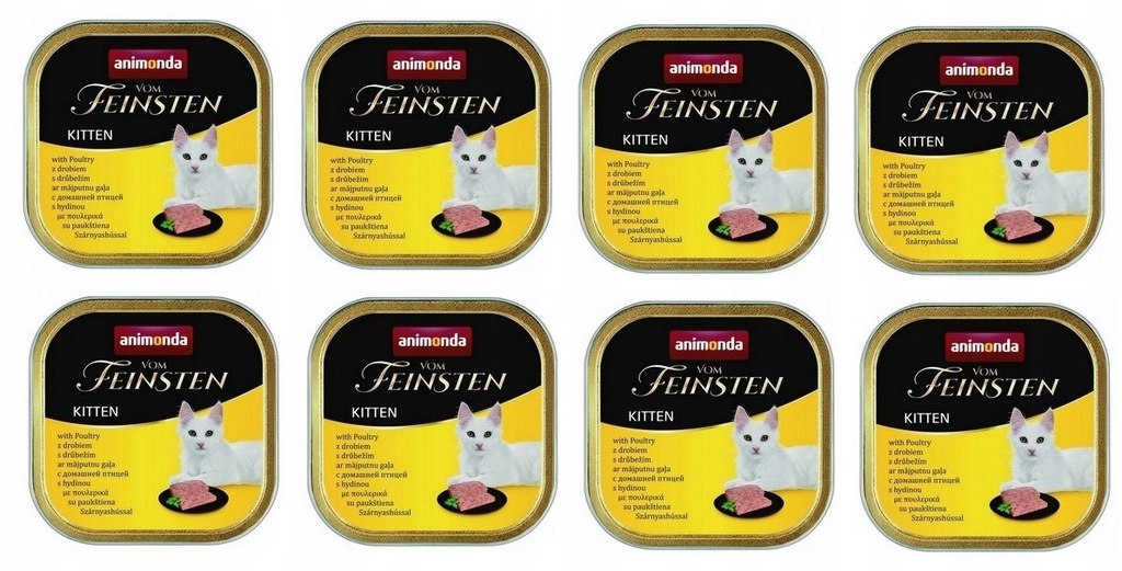 ANIMONDA vom FEINSTEN KITTEN Z DROBIEM, ZESTAW 8 x 100 g