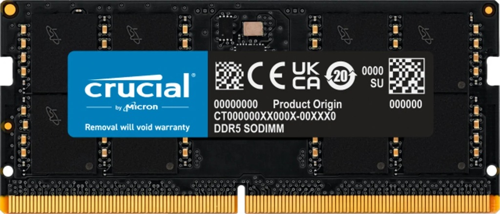 Crucial CT32G52C42S5 moduł pamięci 32 GB 1 x 32 GB DDR5 5200 Mhz