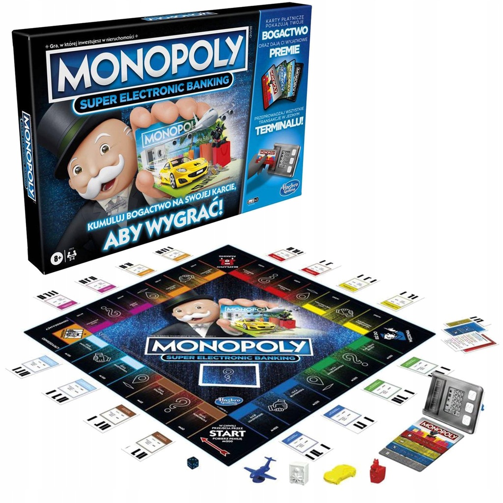 Hasbro Gra Monopoly Super Electronic Banking E8978 9804402011 Oficjalne Archiwum Allegro