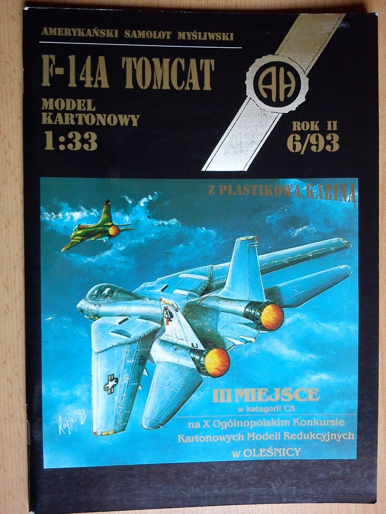 ANDRZEJ HALIŃSKI 6/1993 MYŚLIWIEC F-14A TOMCAT