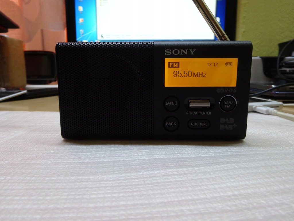 Radio kieszonkowe DAB+, FM Sony XDRP1DBP 7743728546 oficjalne