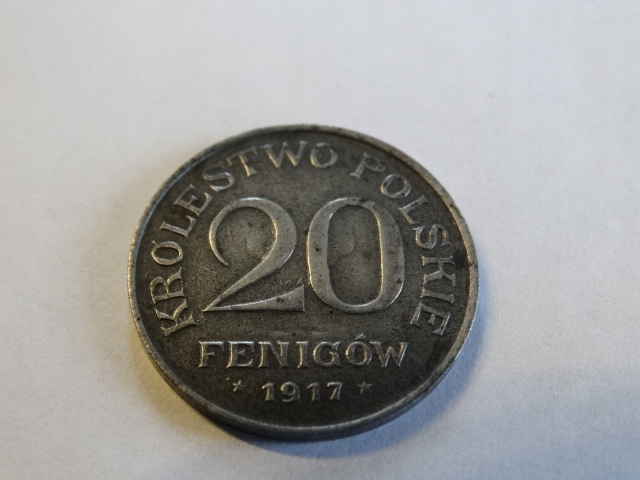 20 Fenigów 1917 Królestwo Polskie ładna moneta