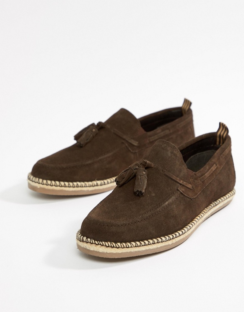 15PA14 DUNE ESPADRYLE SKÓRZANE BRĄZOWE 40