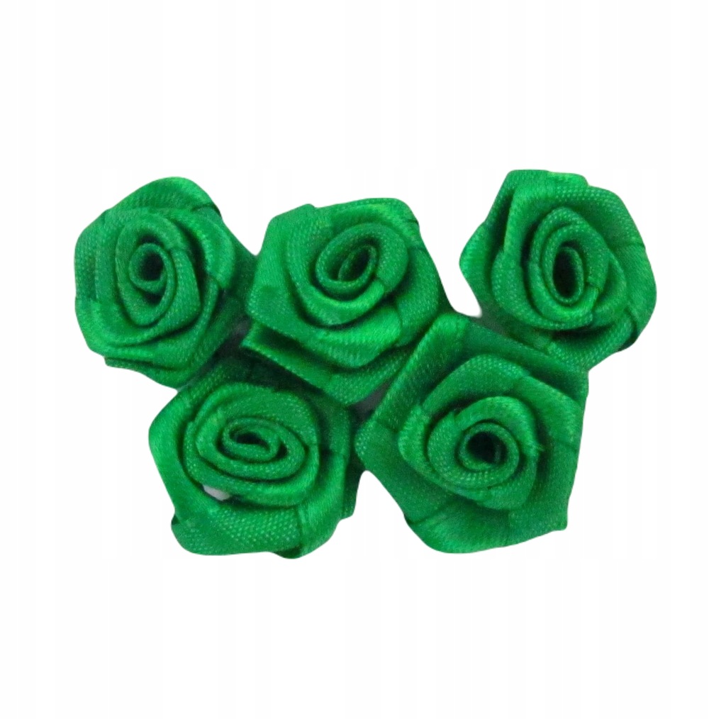 Róża różyczka satynowa atłasowa 20mm zielony