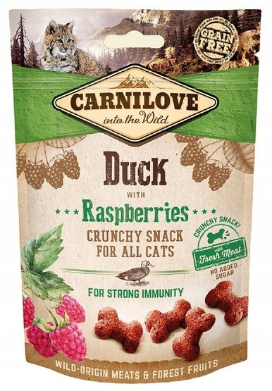 Carnilove Cat Snack Fresh Crunchy Duck+Raspberries