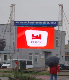 EKRAN LED P20 DIP Zewnętrzny 15m2