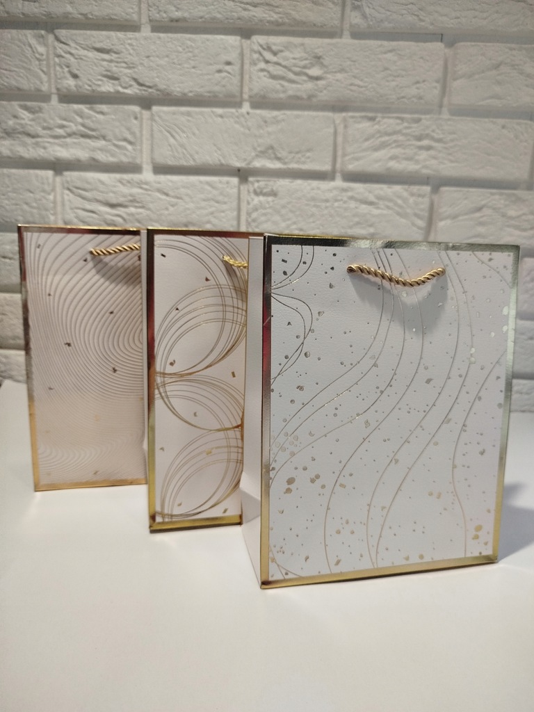 Torba prezentowa torebki laminowane 8x18x23 cm ozdobne