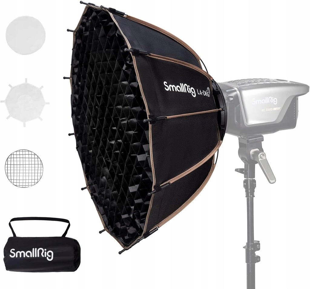 SMALLRIG Paraboliczny Softbox LA-D65 65cm Quick Release COB mocowani Bowens