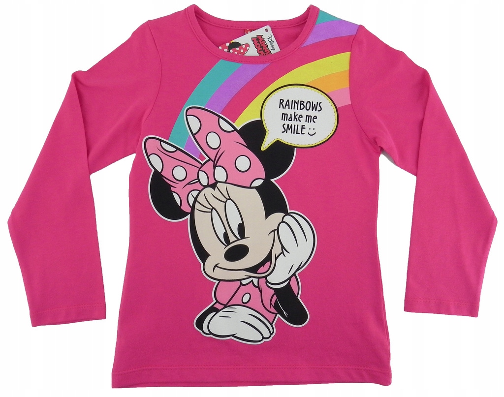 99244 MINNIE MYSZKA bluzka tecza DISNEY ORYG 116