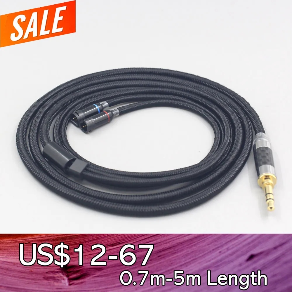 LN007552 Super Soft Headphone Nylon OFC Cable For Sennheiser IE8 IE8i