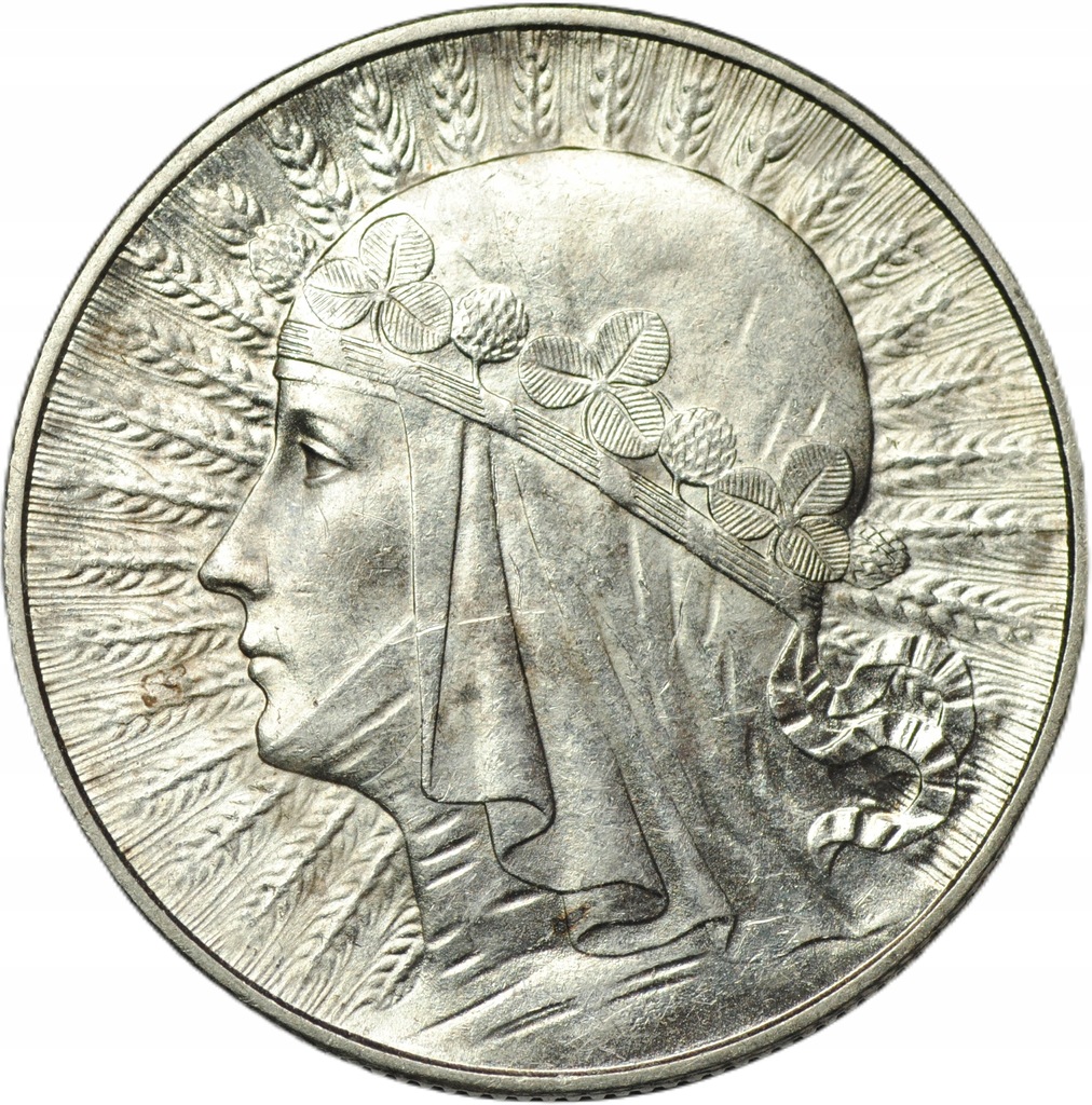 JC 5 złotych 1934 głowa kobiety - ładna