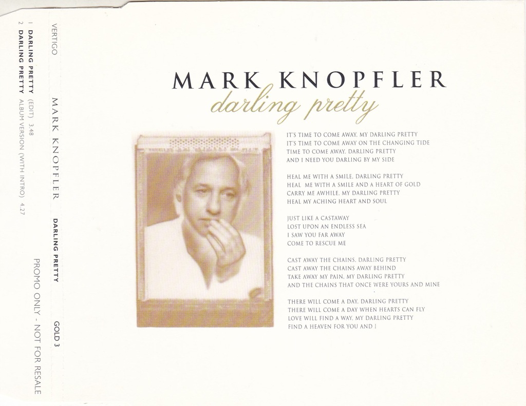 Mark Knopfler - Darling Pretty UK PROMO CD