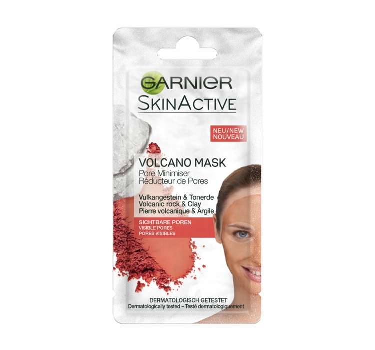 Garnier Skin Active Volcano Mask mniejszająca pory