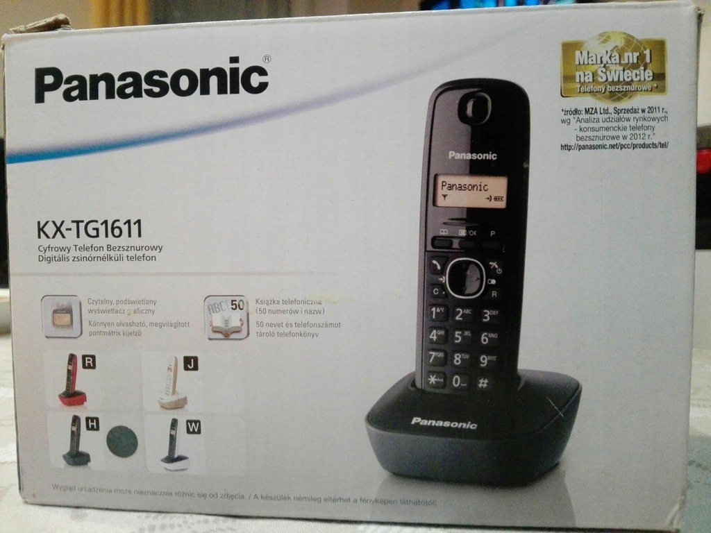 Telefon bezprzewodowy Panasonic KX-TG1611