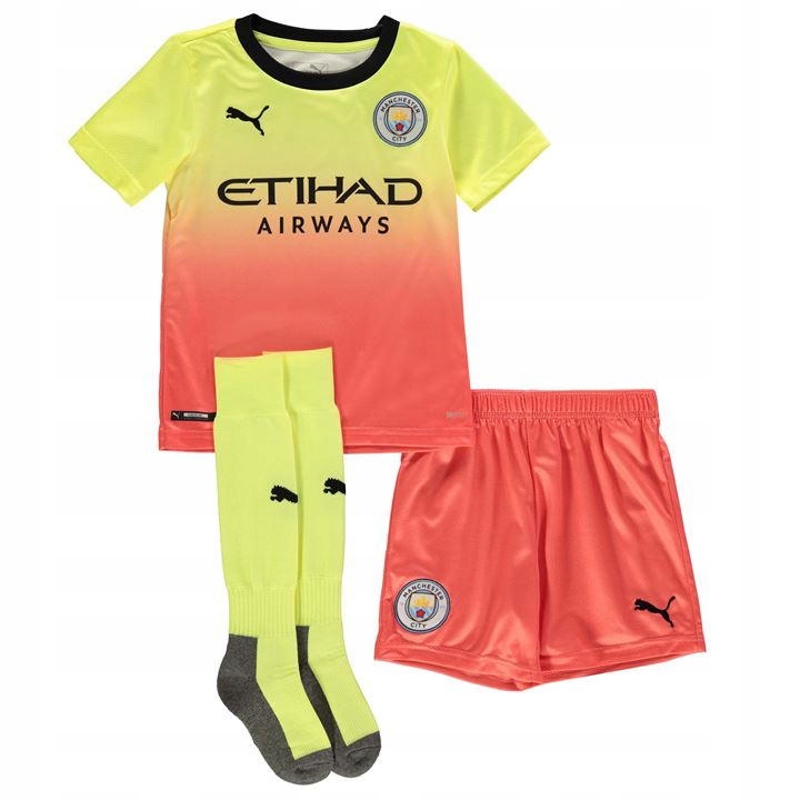 Puma Strój Manchester City Koszulka Spodenki Getry