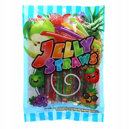 JELLY STRAW STRAWS SPESHOW ŻELEK Z TAJWANU TIK TOK CAŁA PACZKA 300g