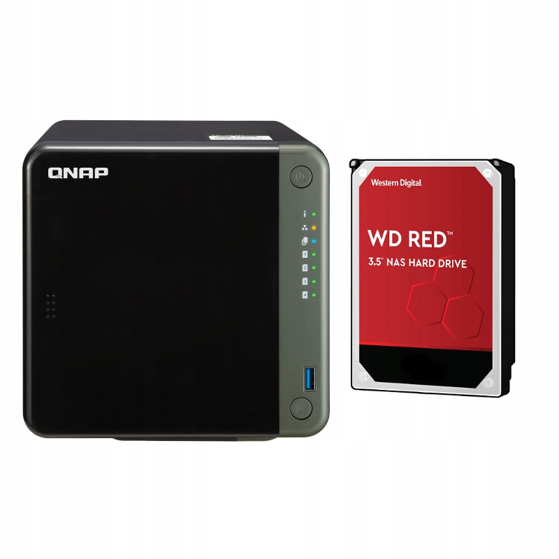 QNAP TS-453D-4G + 1x dysk WD Red 2TB