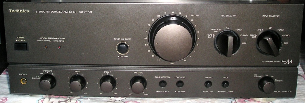Wzmacniacz Technics SU VX 700 VC 4 class AA czarny