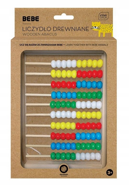 Liczydło drewniane z podstawką BB Kids