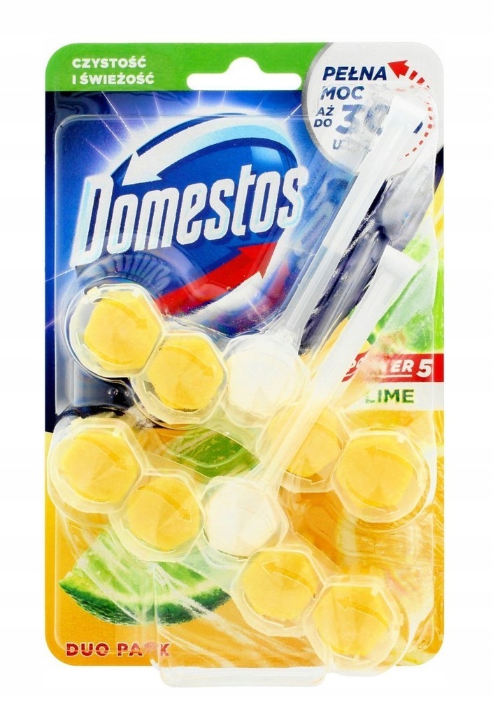 Domestos Lime DUO Kostka WC Power 5 koszyk 2 x 55g