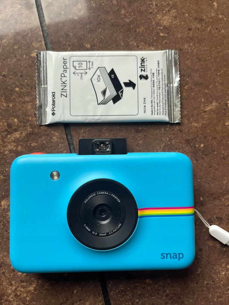 Aparat Polaroid Snap Zink niebieski