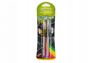 Długopis żelowy Deco Pen 2szt bls CRICCO