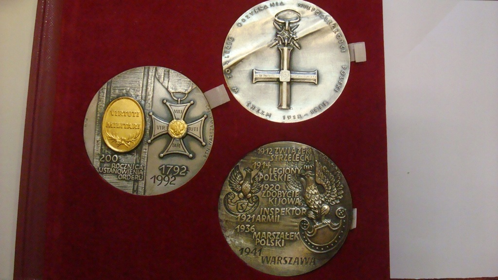 Zestaw 3szt. medali TWO dowódcy odznaczenia wojskowe