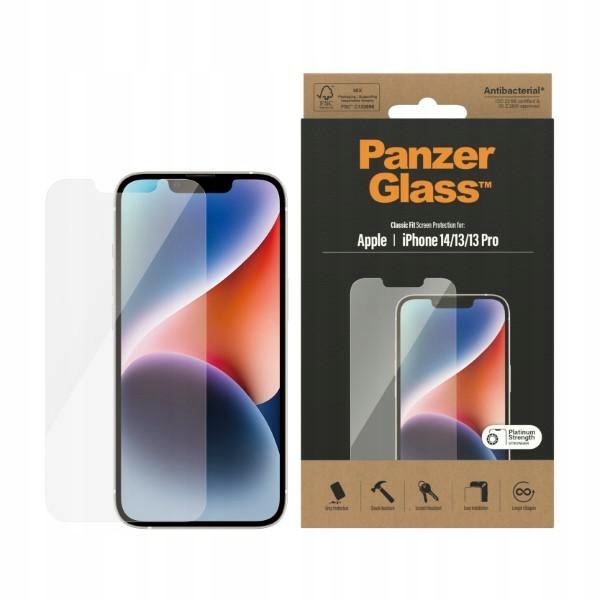 PanzerGlass Classic Fit do iPhone 14 / 13 Pro / 13 6,1" Screen Protection A