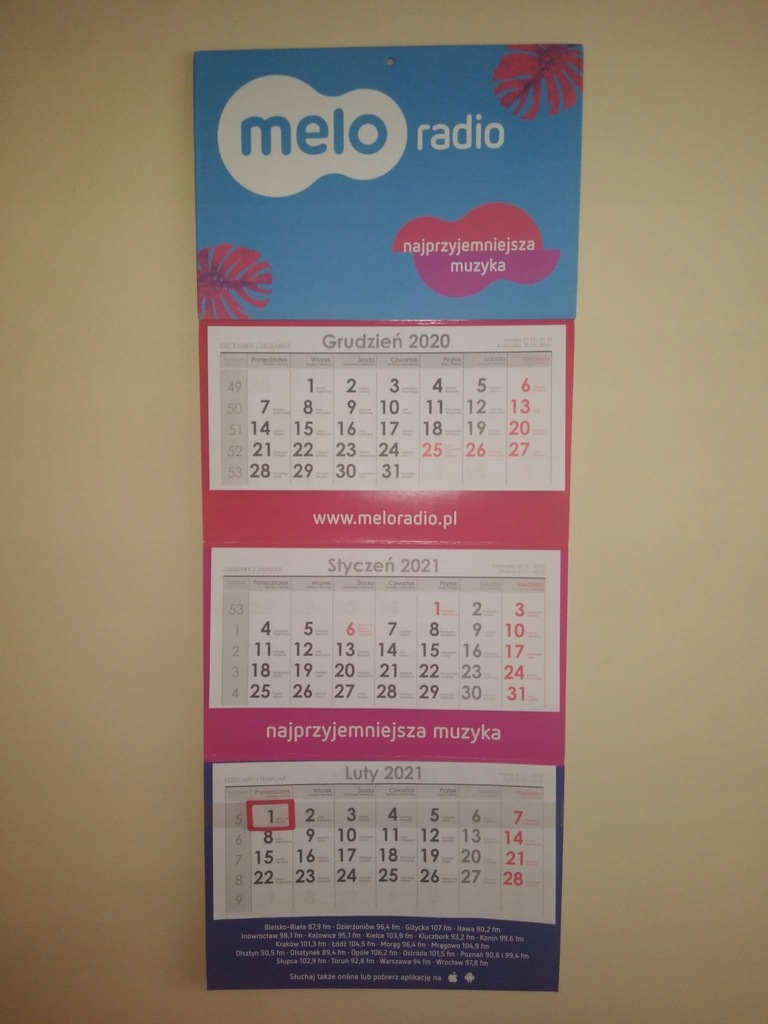 Kalendarz Meloradia 2021