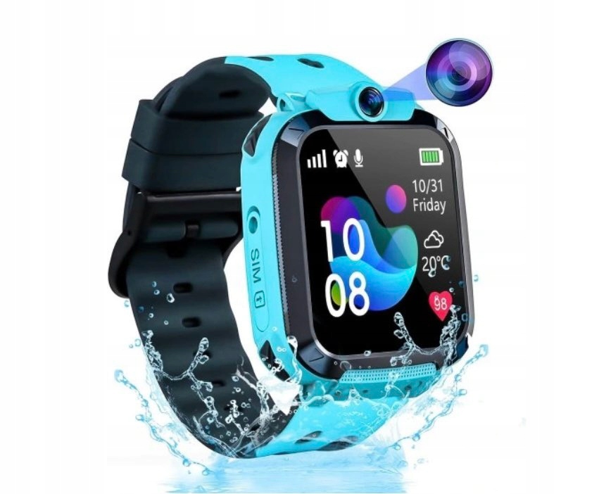 Smartwatch dla dzieci inteligentny zegarek niebieski Q16 na karte SIM