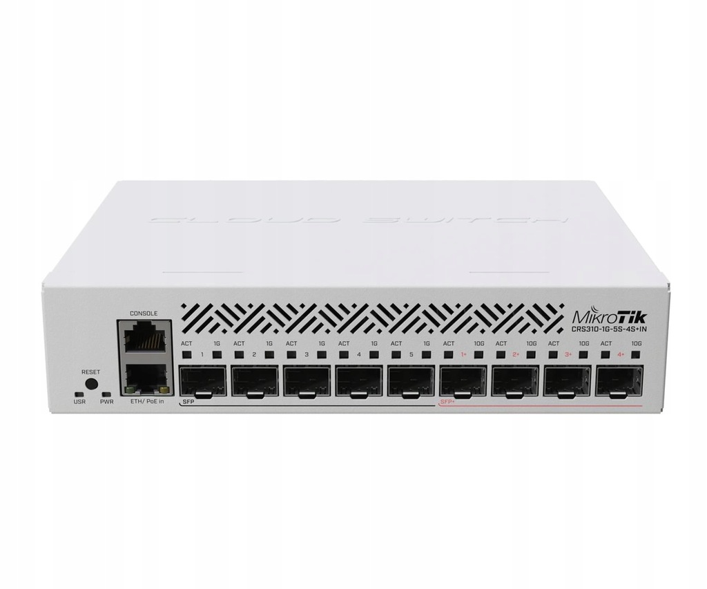 MIKROTIK CRS310-1G-5S-4S+IN CLOUD ROUTER SWITCH 1X GE, 5X SFP, 4X SFP+, ROU