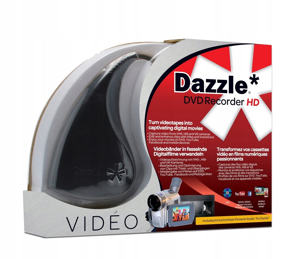 Dazzle DVD Recorder HD przechwytywanie wideo