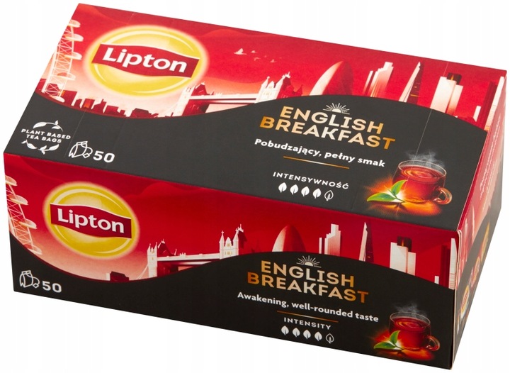 Lipton English Breakfast 50 torebek 100g